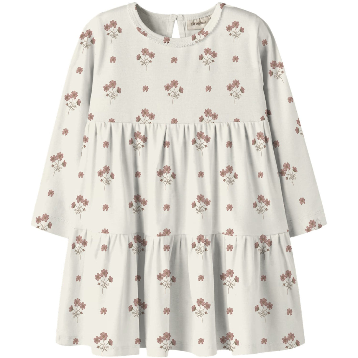 Lil'Atelier Coconut Milk Flower Pink Nmflayo Sif Ls Dress Lil