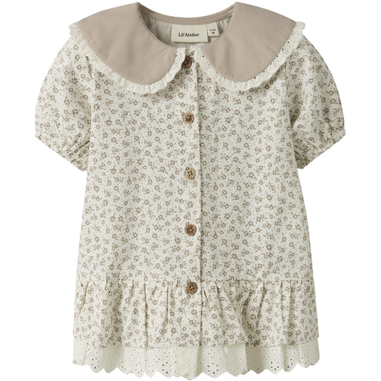 Lil'Atelier Coconut Milk Nmffjola Ss Loose Shirt Lil