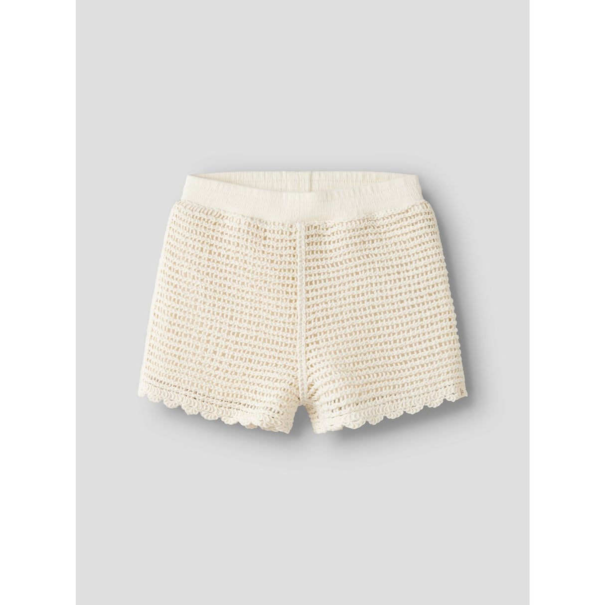 Lil'Atelier Coconut Milk Nmfflora Knit Shorts Lil