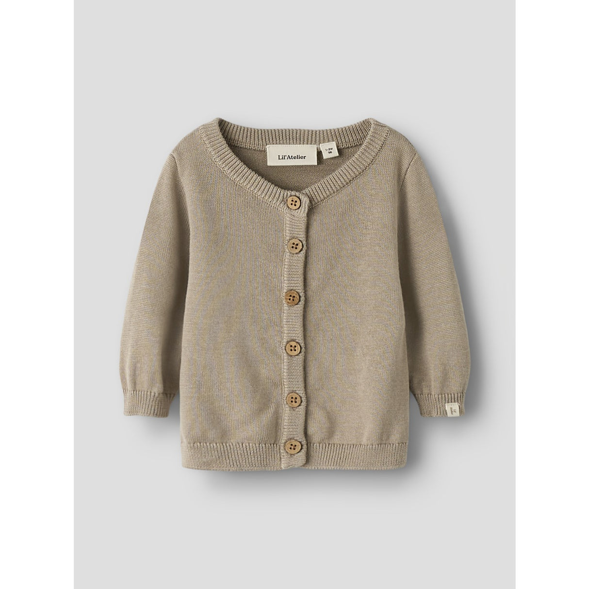 Lil'Atelier Oxford Tan Nbnduno Ls Knit Card Lil