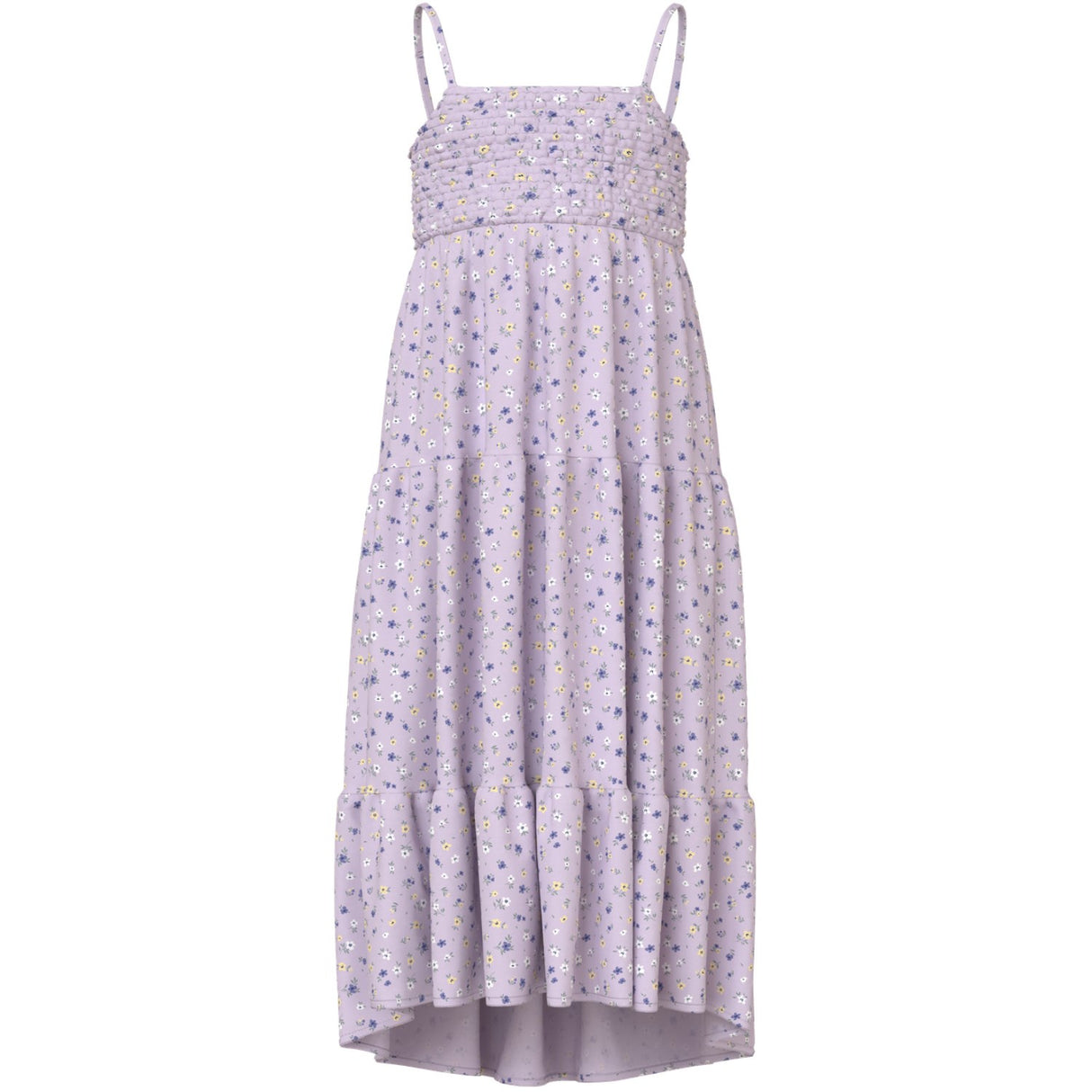 Name It Lavender Fog Small Floral Nkfvinaya Strap Maxi Dress