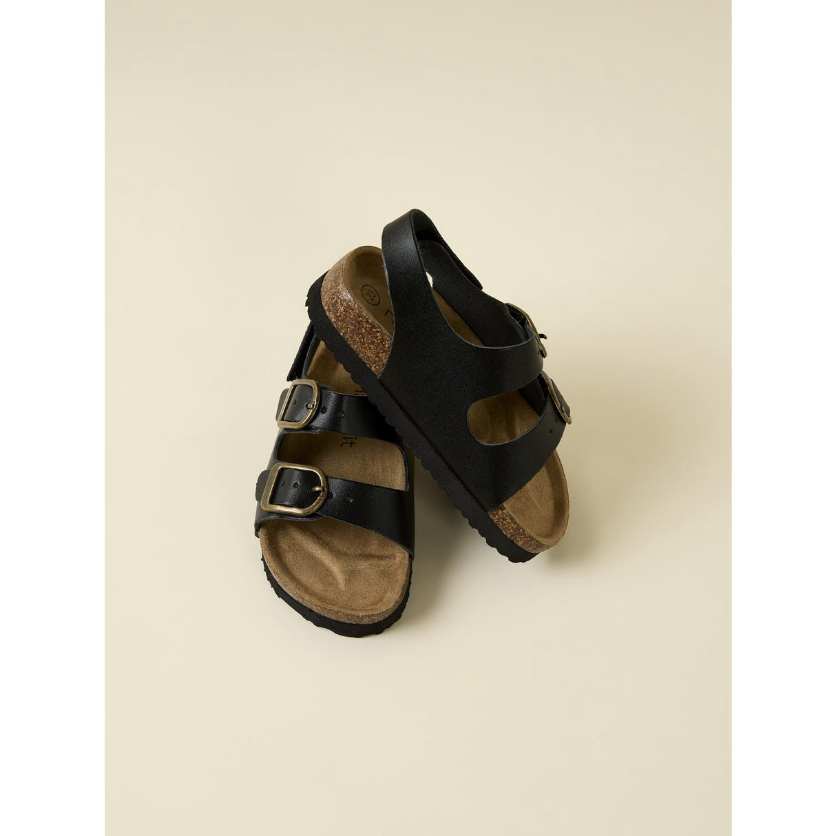 Name it Black Filbert Sandal