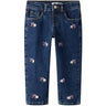 Name It Denim Blue Emb Nmfbella Mom Emb Jeans 1224-Fr Noos