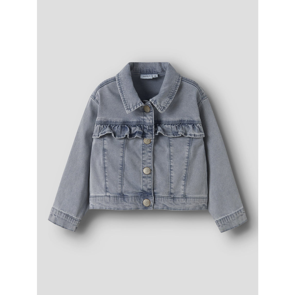 Name It Light Blue Denim Nmfjulia Dnm Frill Jacket 6006-Yb F