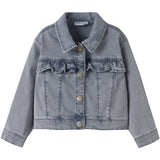 Name It Light Blue Denim Nmfjulia Dnm Frill Jacket 6006-Yb F