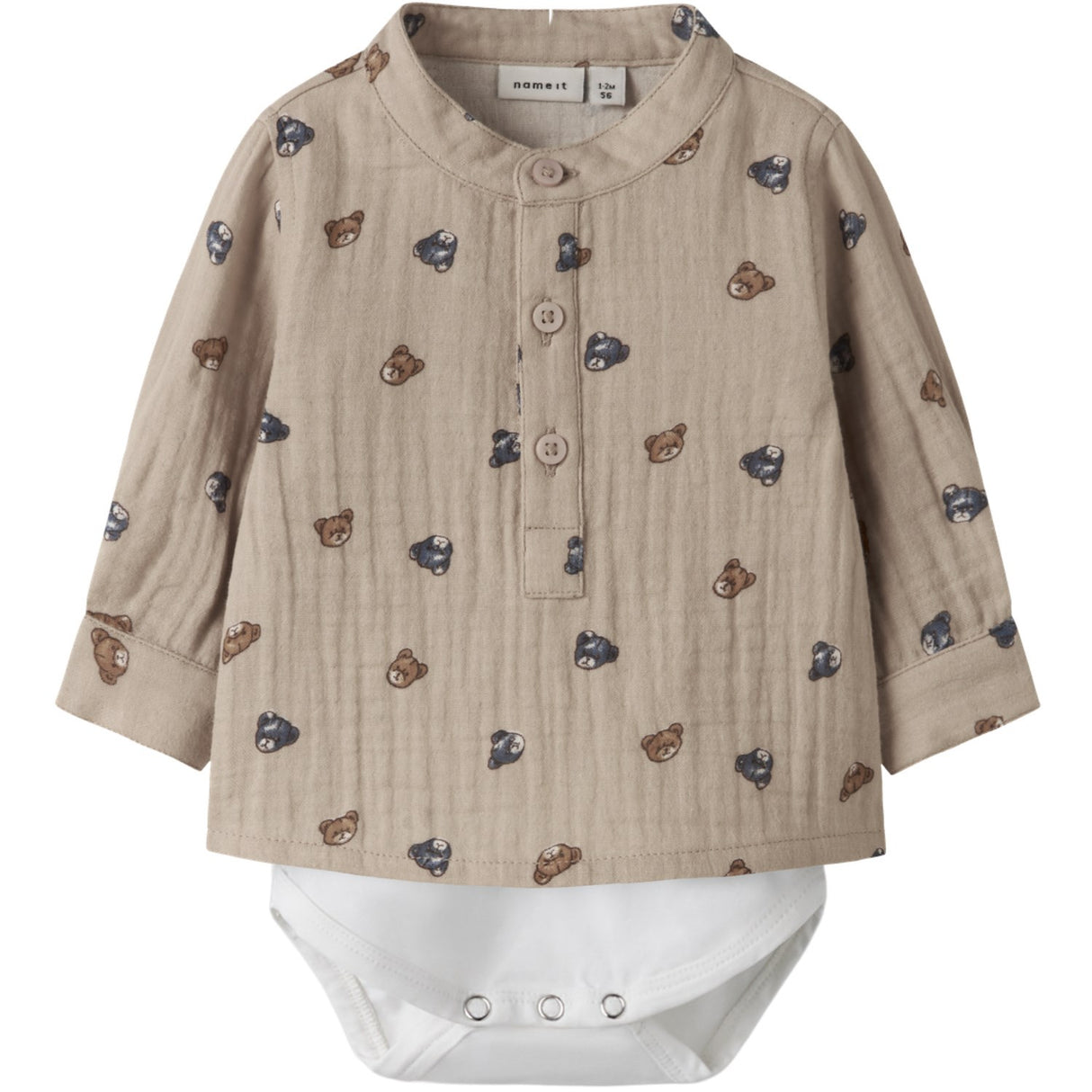 Name It Chateau Gray Nbmdutty Ls Shirt Body