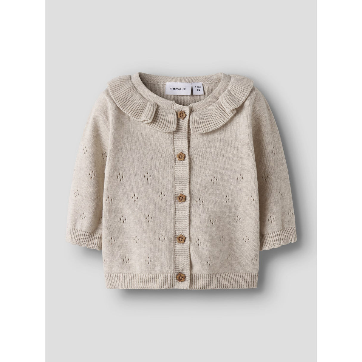 Name It Peyote Melange Nbfdiame Ls Knit Card