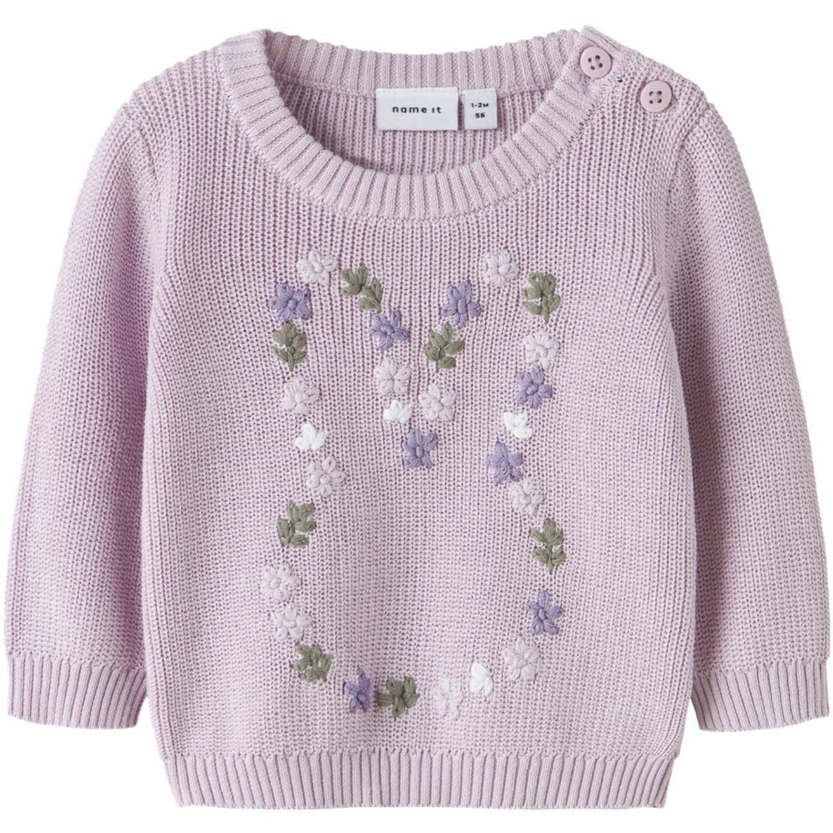 Name It Lavender Fog Nbfdetummi Ls Knit