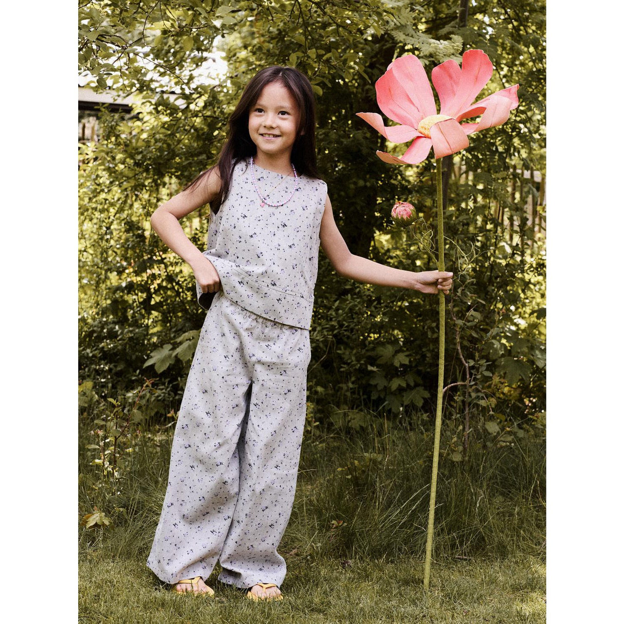 Name It Lavender Gray Nkfdrita Sl Short Top