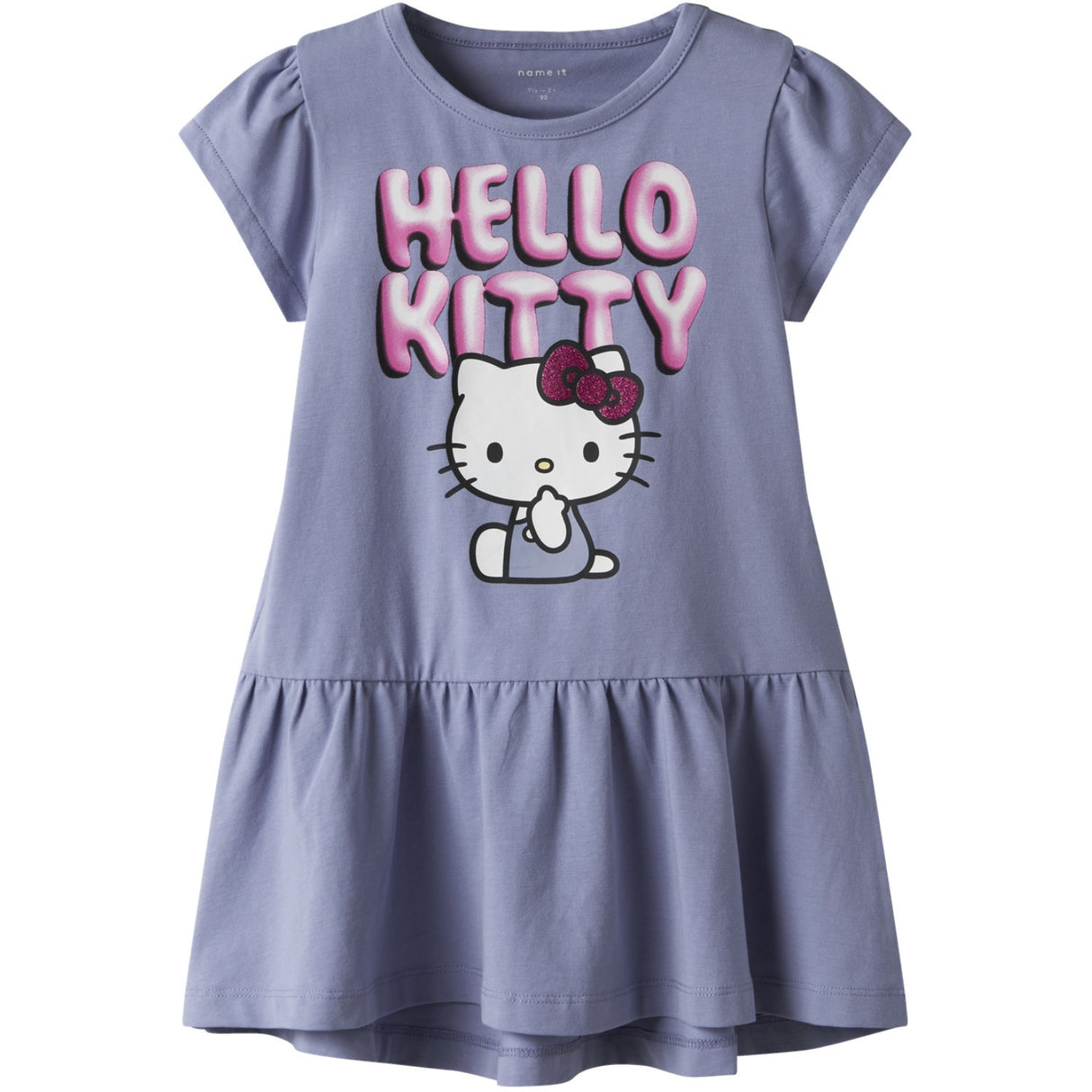 Name It Purple Impression Nmffidi Hellok Ss Dress Sky