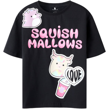 Name It Black Nkfmosa Squish Nreg Ss Top Box Bfu