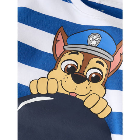 Name It Lapis Blue Nmmmilan Paw Ss Nreg Top Box Cplg