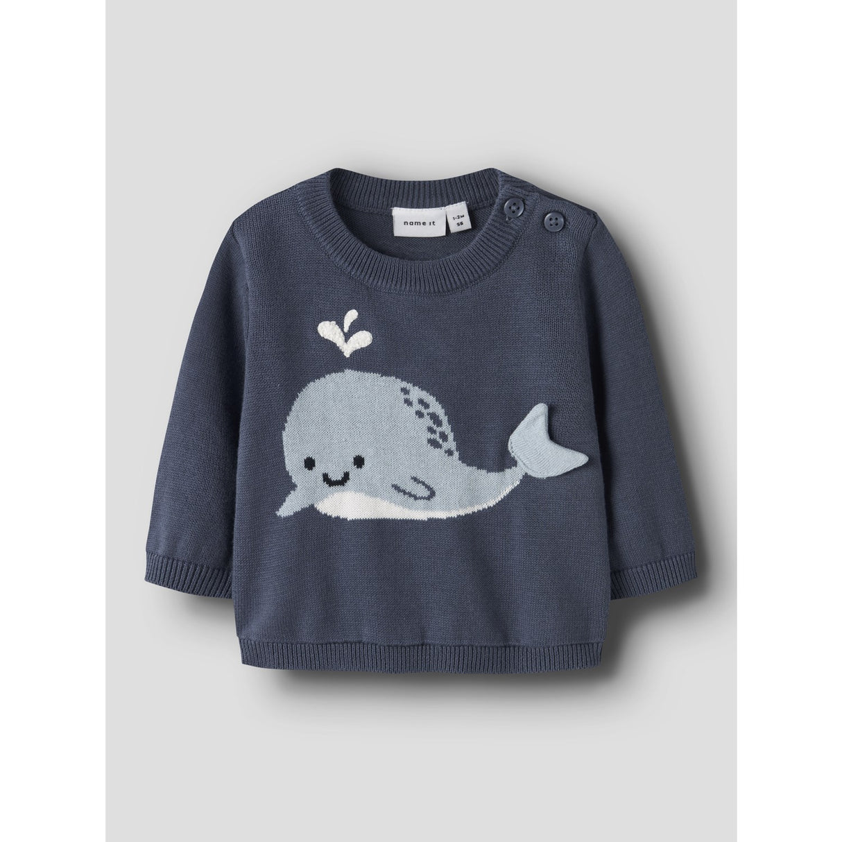 Name It Vintage Indigo Nbmfosea Ls Knit Box