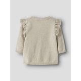 Name It Peyote Melange Nbfflowers Ls Knit Card