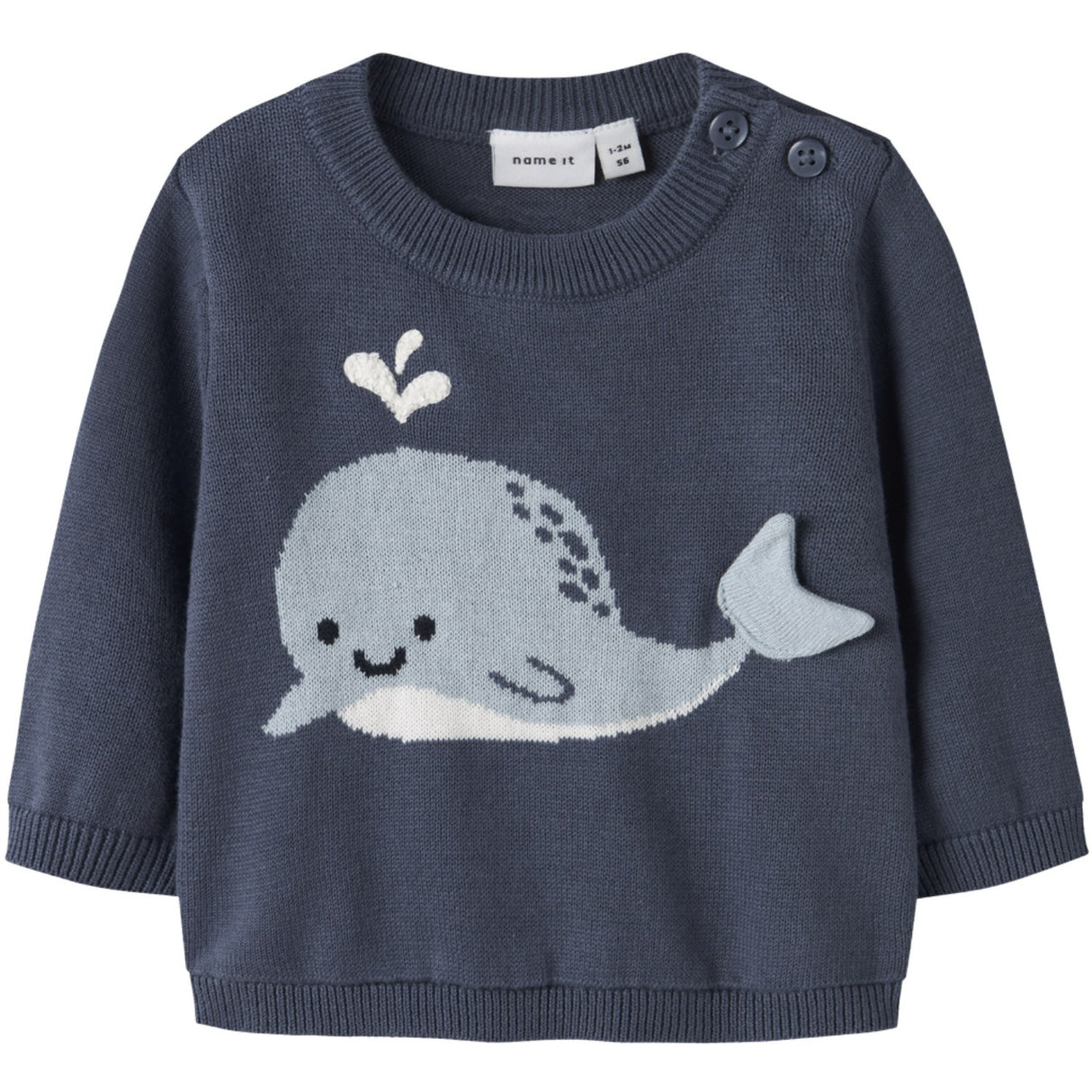 Name It Vintage Indigo Nbmfosea Ls Knit Box