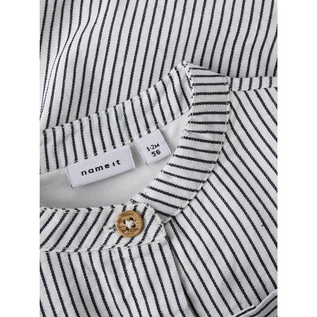 Name It Cloud Dancer Navy Blazer Nbmfar Ls Shirtbody