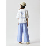 Name It Purple Impression Rainstone Nkffloritta Wide Pants