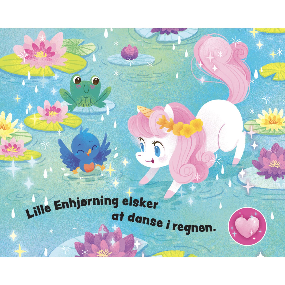 Forlaget Tukan Papbog With Håndtag: Lille Søde Enhjørning