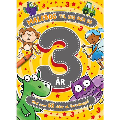 Forlaget Tukan Coloring Book Til Dig Der Er 3 År