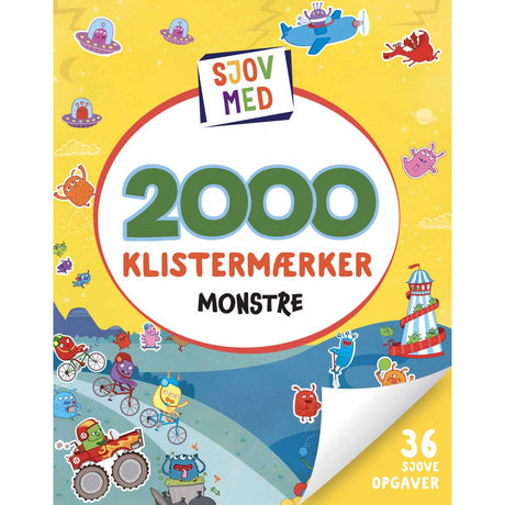 Forlaget Tukan Sjov With 2000 Klistermærker: Monstre