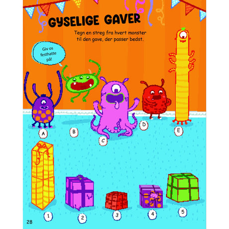 Forlaget Tukan Sjov With 2000 Klistermærker: Monstre