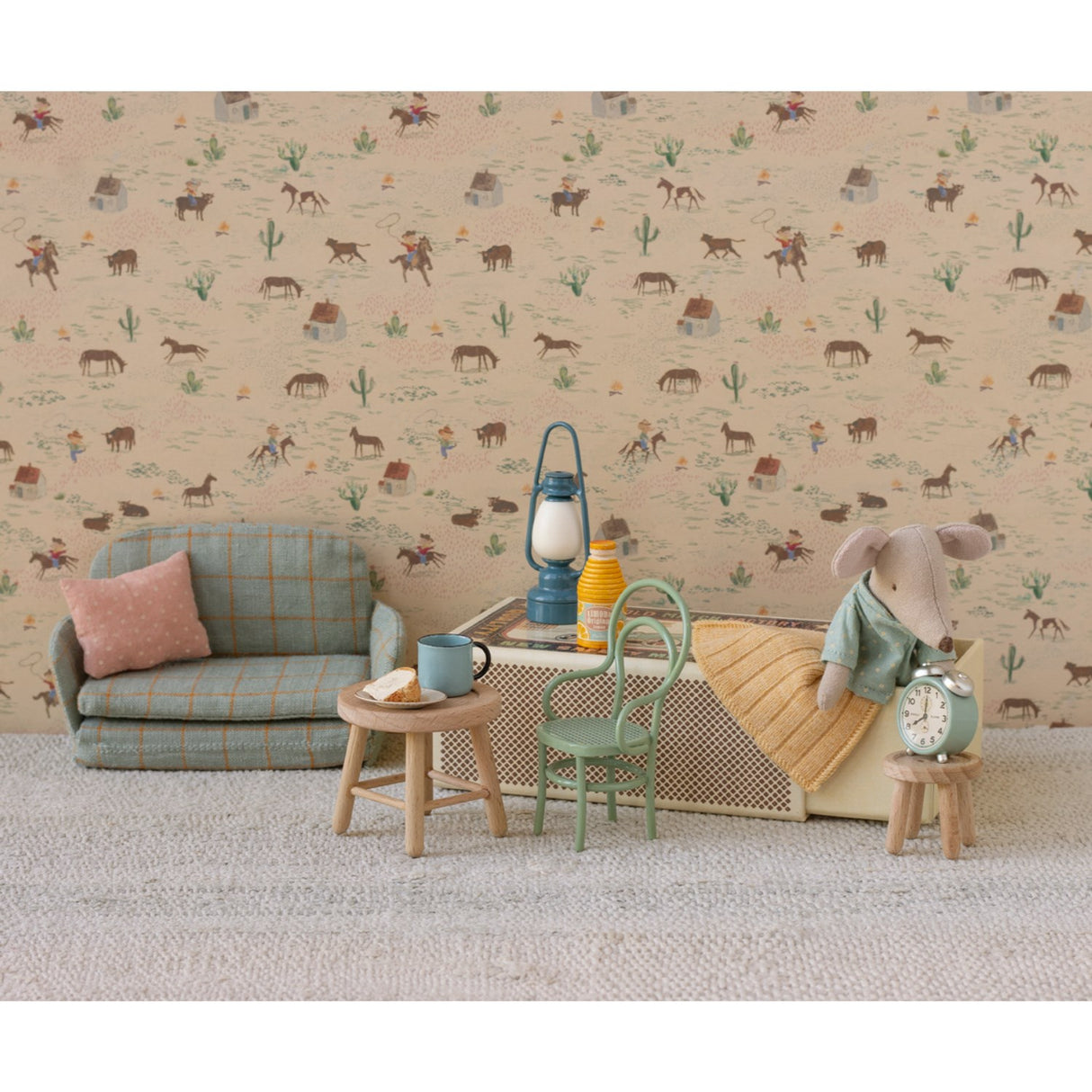 Maileg Vintagestol, Mus, Mint