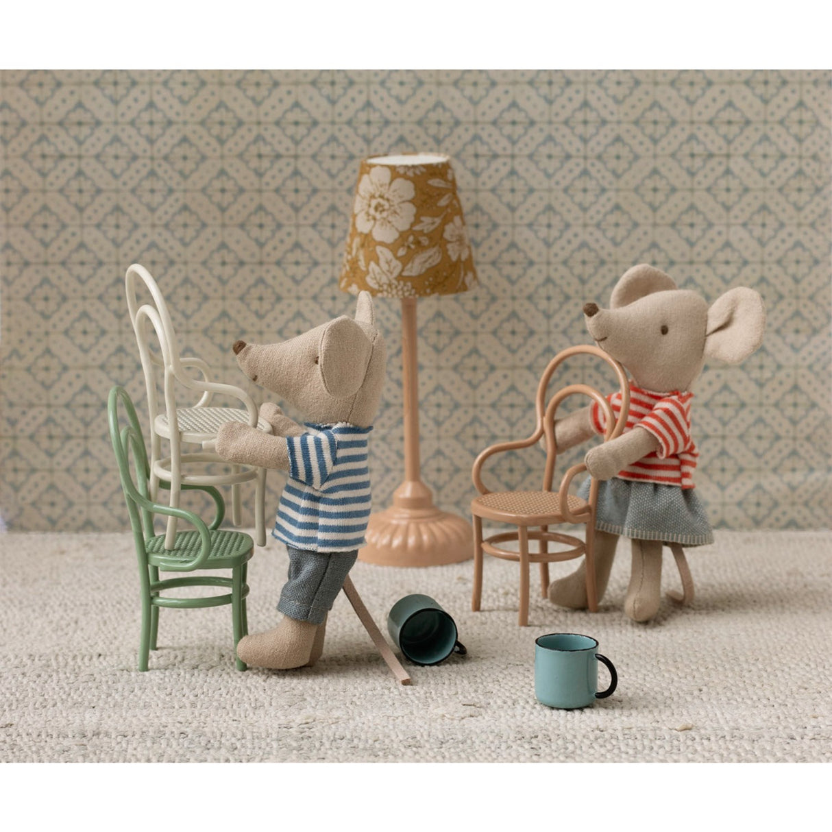 Maileg Vintagestol, Mus, Mint