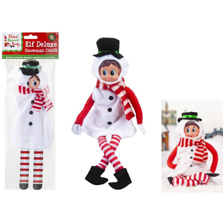 Elves Behavin' Badley Elf Snowman Outfit