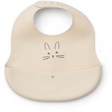 LIEWOOD Rabbit Sandy / Oat Ember Printed Bib 2-pack