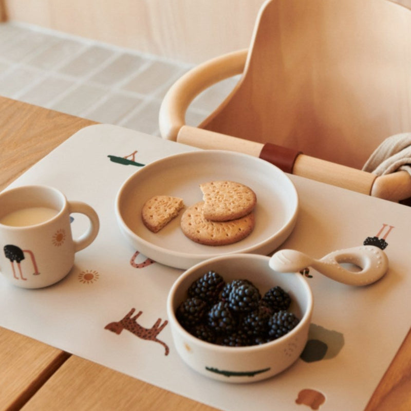 LIEWOOD Safari Sandy Mix Vivi Printed Tableware Set