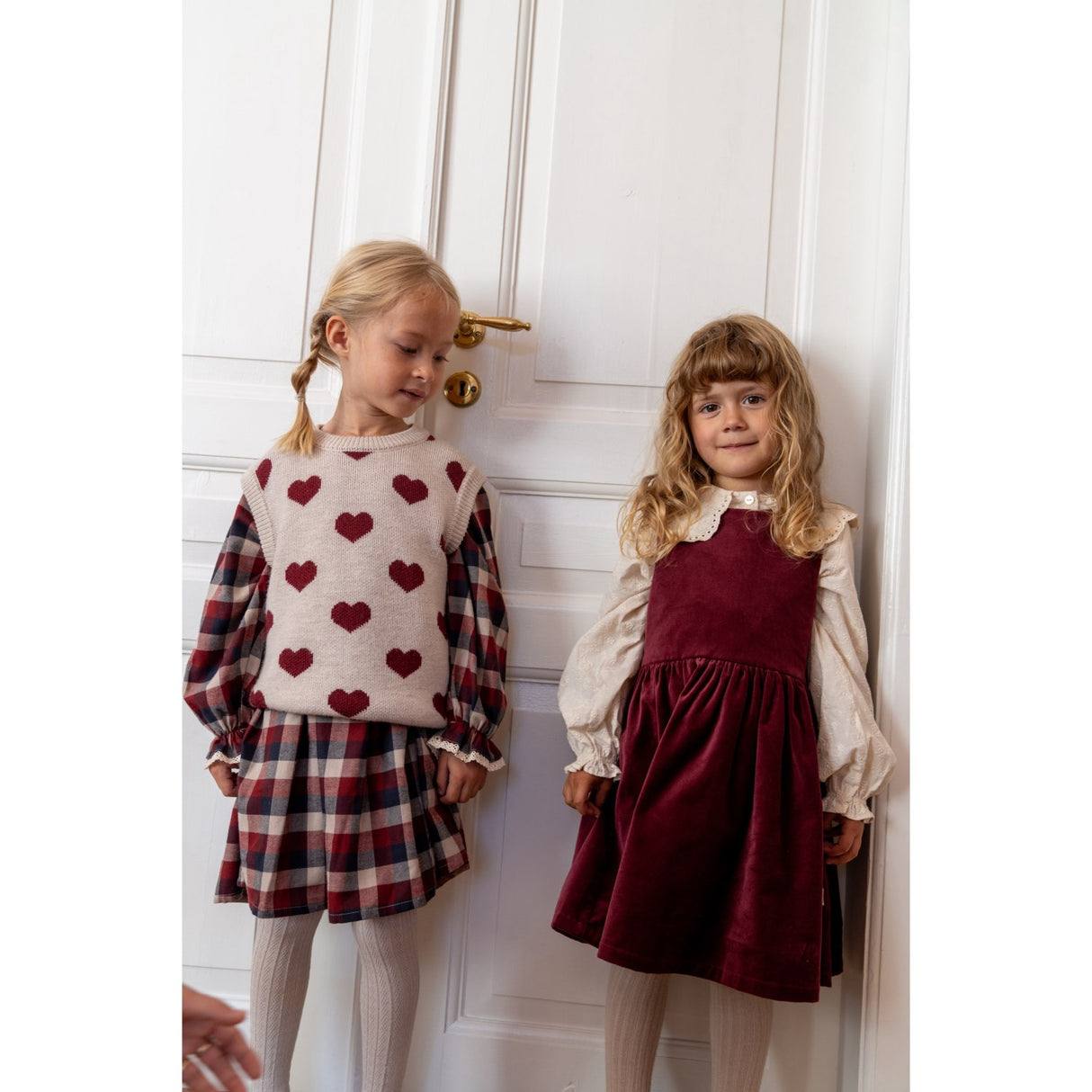 Wheat Offwhite Melange Jacquard Vest Gaby