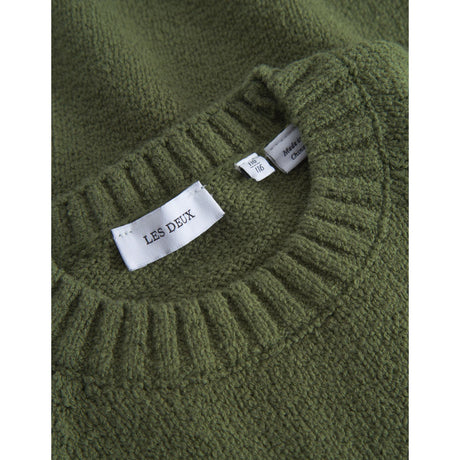 Les Deux Kids Chive Green Brad Roundneck Knit Kids