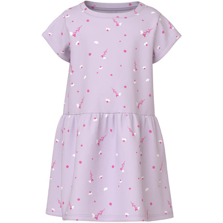 Name It Lavender Fog White Florals Nmfvilinse Capsl Dress