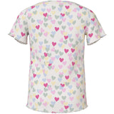 Name It Cloud Dancer Random Hearts Nmfvemia Aop Ss Slim Top