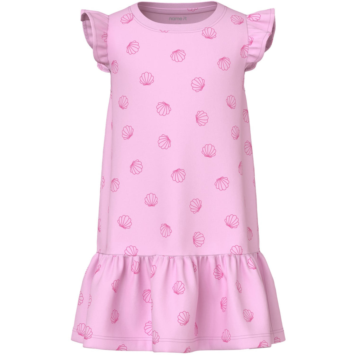 Name It Pirouette Sea Shells Pink Nmfvida Capsl Dress