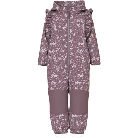 Name It Grape Shake Floral Dream Nmfalfa08 Softshell Suit Frill Fo