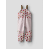 Name It Keepsake Lilac Strawberry Nmfalfa08 Softshell Bib Pants Aop Fo