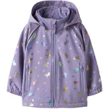 Name It Sunlit Allium Bow Nmfalfa08 Softshell Jacket Foil Aop Fo