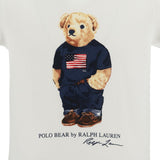 Polo Ralph Lauren White / Elite Blue Ss Bear Tee And Short Set
