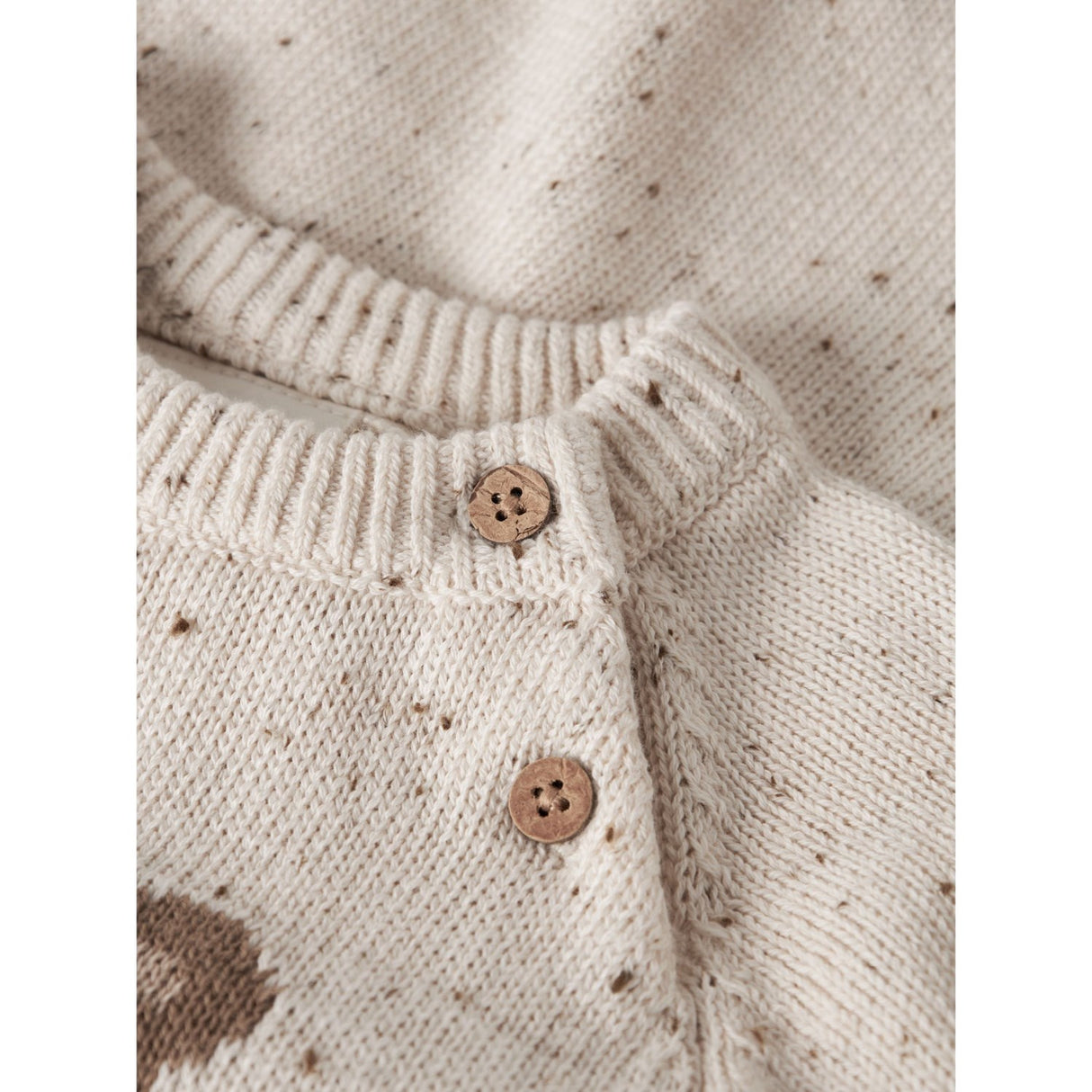 Lil'Atelier Turtledove Teddy Nbngalto Ria Ls Knit Body Lil