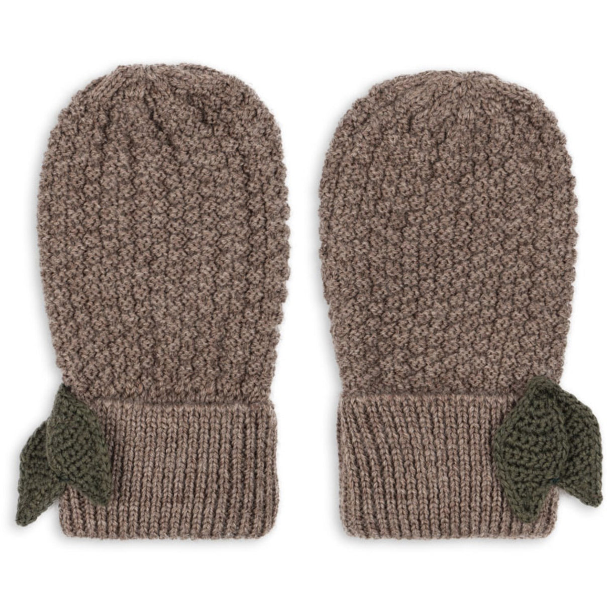 Konges Sløjd Bunny Brown Melange Fruity Mittens