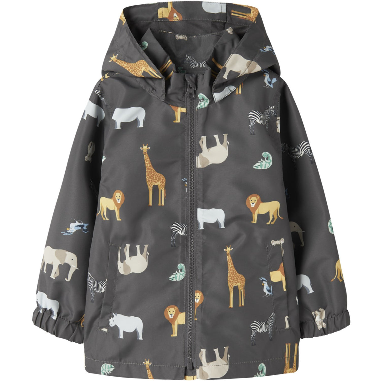 Name It Blackened Pearl 5 Safari Nmmmax Jacket Li Aop Noos