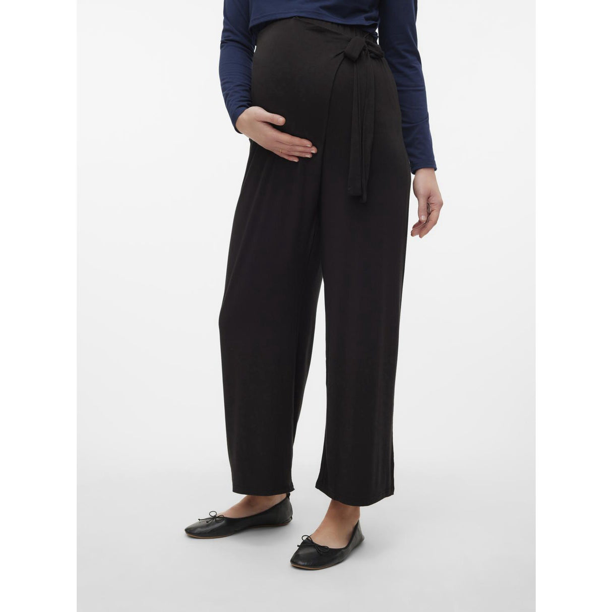 Mama;licious Black Mlgiovanna Jrs 78 Pants Hw A.