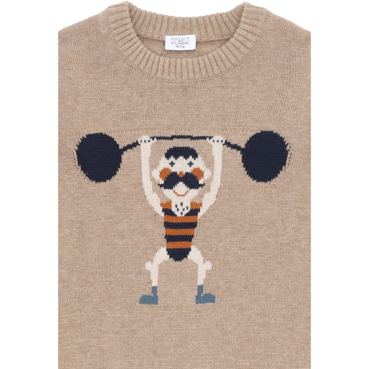 Hust & Claire Biscuit Pelle Knit Strong Man