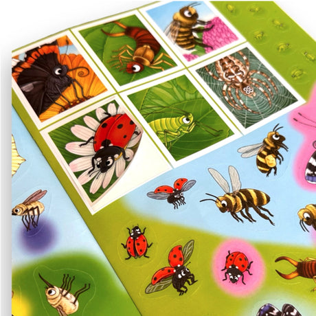 Forlaget Bolden Naturens Verden With Klistermærker Insekter