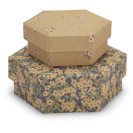 Konges Sløjd Winter Leaves Mustards/ Flower Bouquet Dijon Padded Box Set