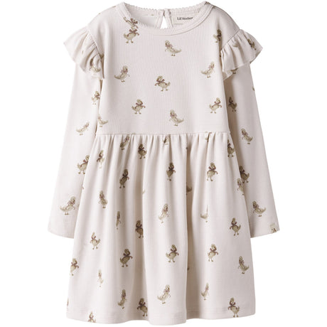 Lil'Atelier Almost Mauve Goose Nmflavo Esk Ls Dress Lil