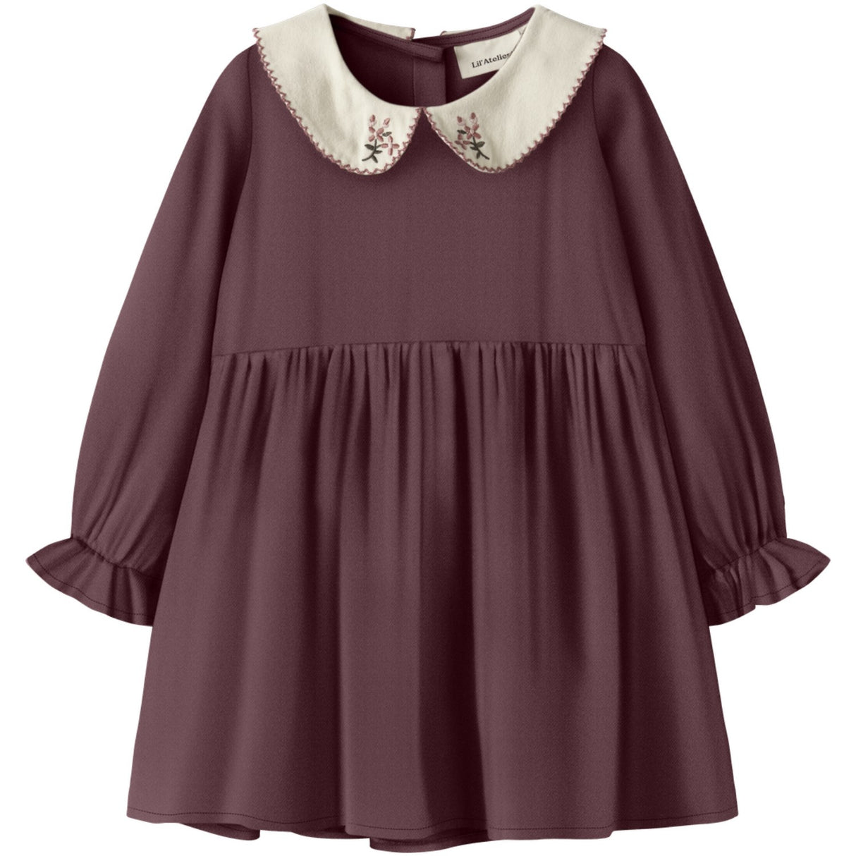 Lil'Atelier Catawba Grape Nmfrebel Ls Dress Solid Lil