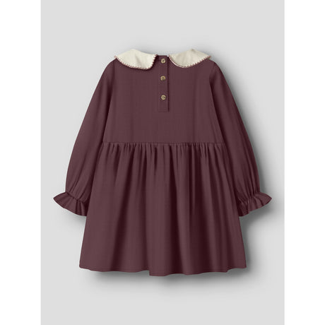 Lil'Atelier Catawba Grape Nmfrebel Ls Dress Solid Lil