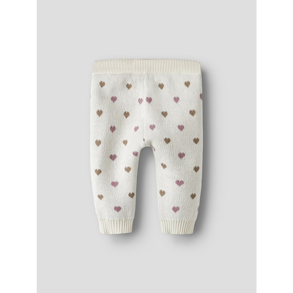 Lil'Atelier Turtledove Sepia Tint Nbfsaran Knit Pants Heart Lil